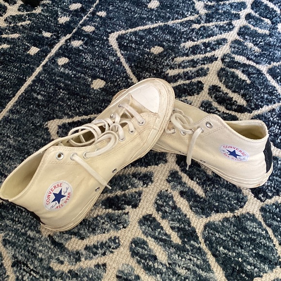 Converse comme des garçons high top sneakers size 9 men’s - Picture 4 of 7